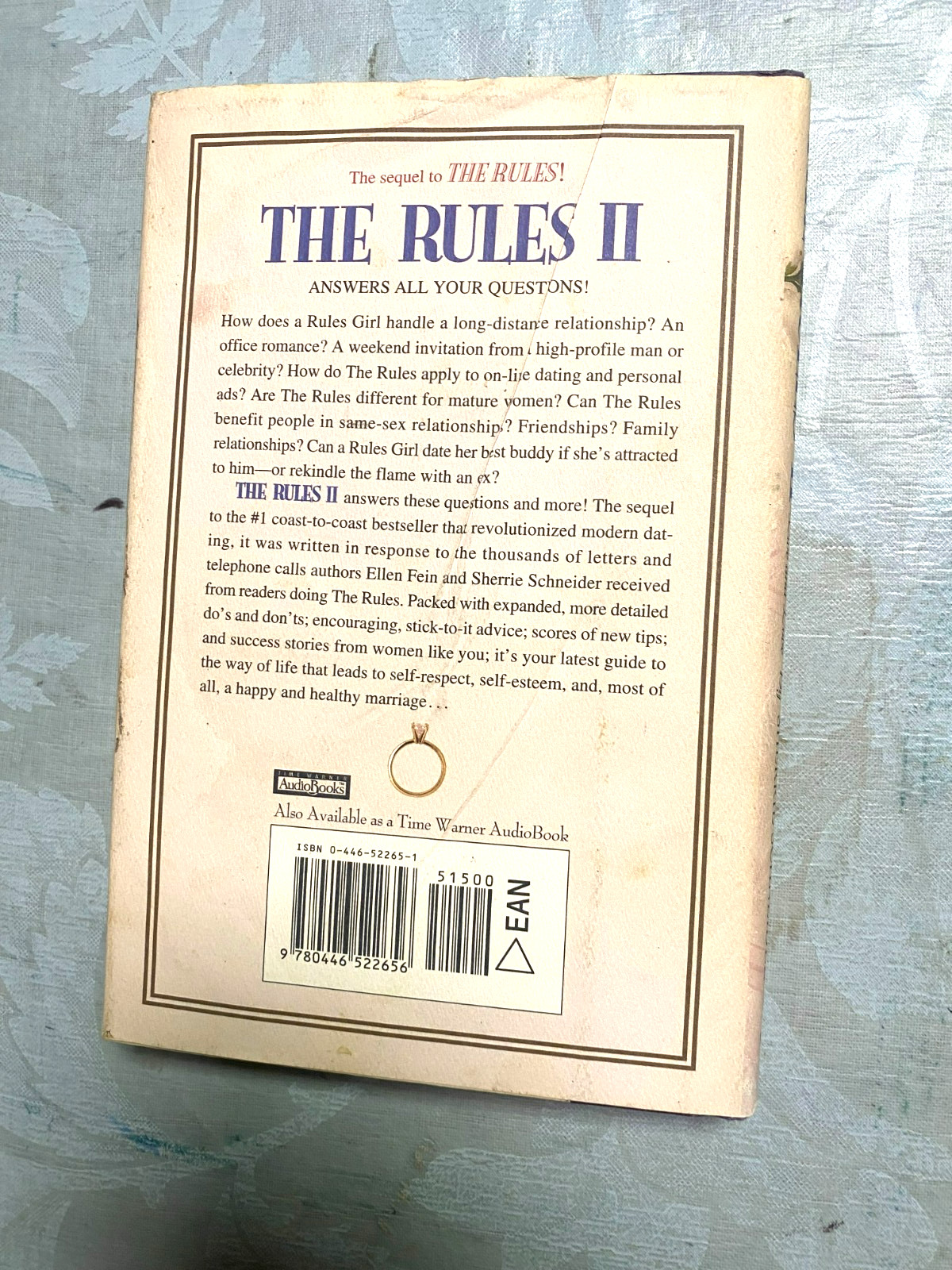 RARE! The Rules II : More Rules to Live and Love By by Ellen Fein & S. Schneider