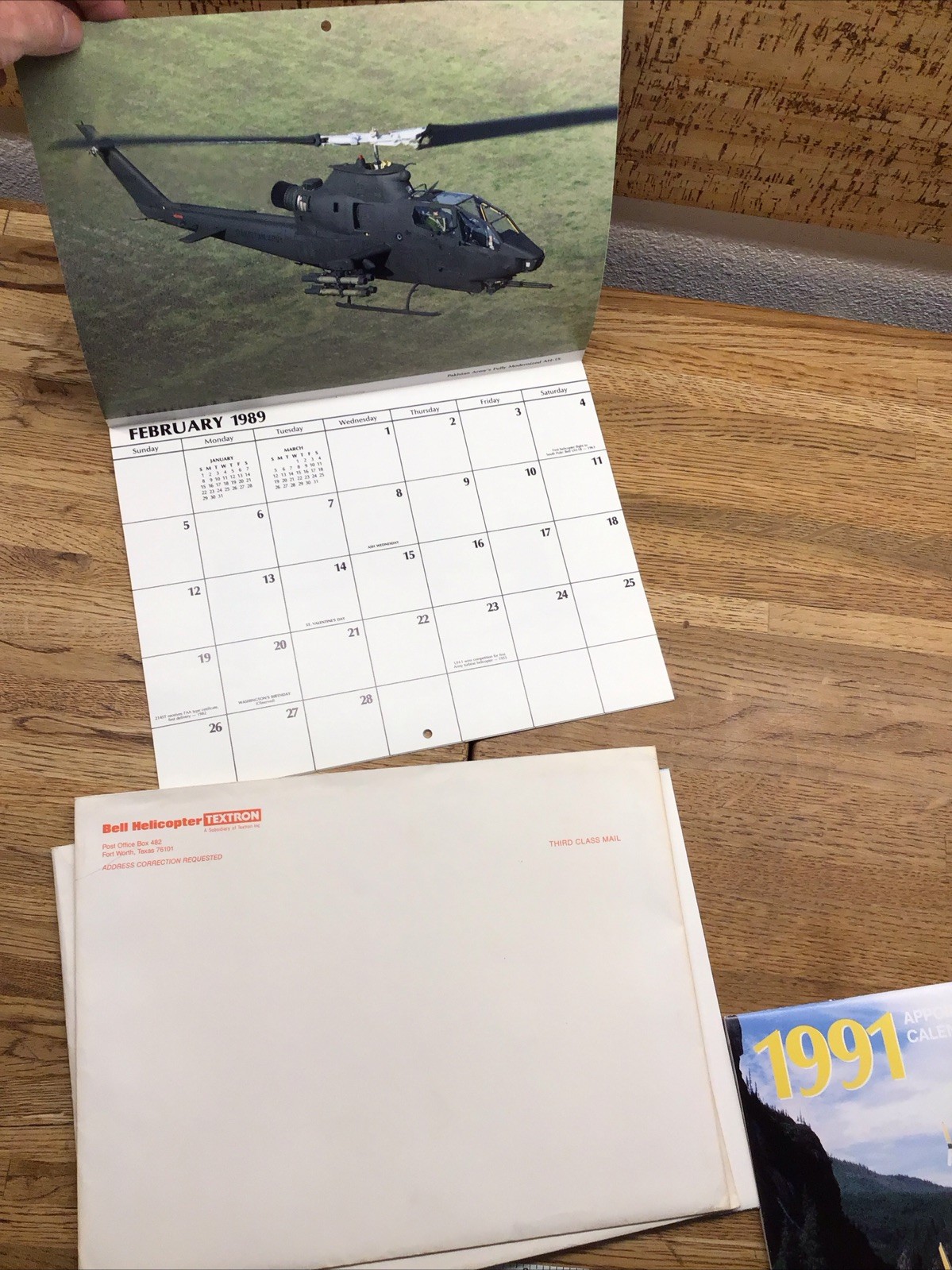 BELL HELICOPTER – Appointment Calendar – 1989 1990 1991 – Lot Of 3 – MM6.110