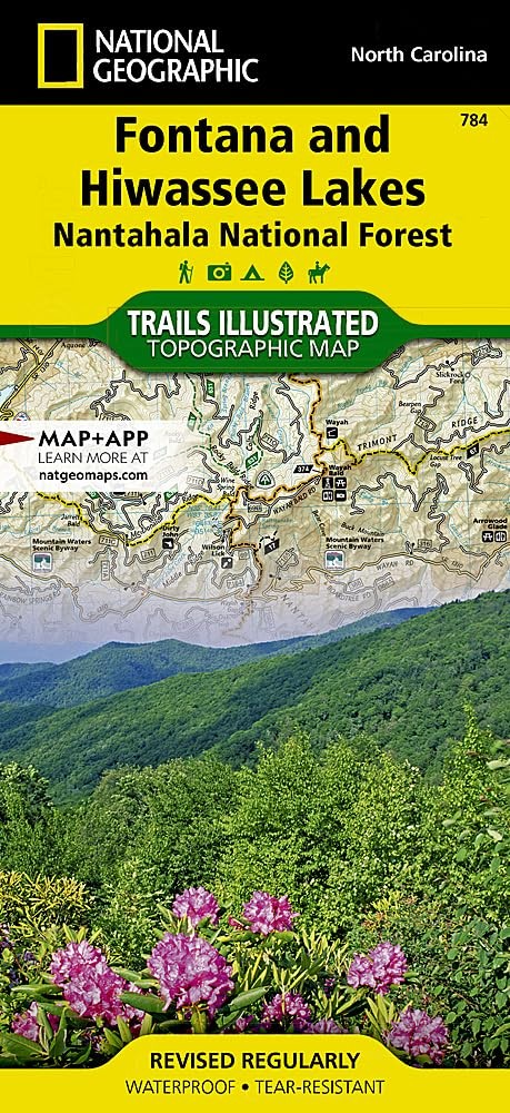 Fontana and Hiwassee Lakes Map [Nantahala National Forest] (National Geograp…