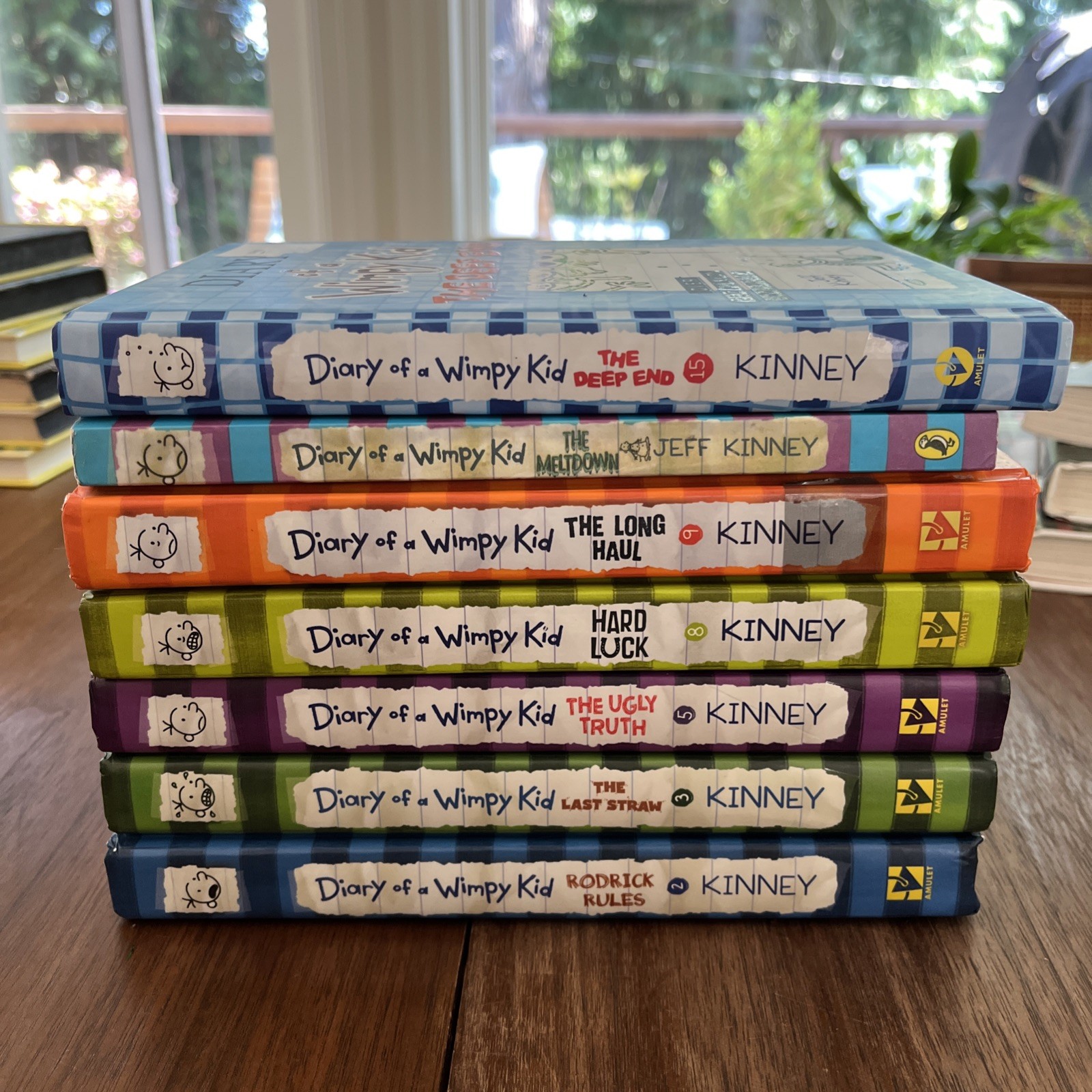 Diary of a Wimpy Kid Lot 7 Books Hardcover Jeff Kinney Set Kids