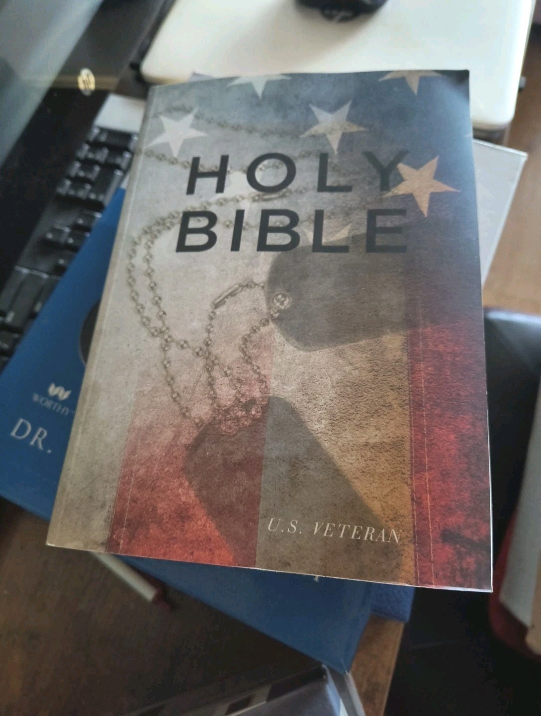 U.S. Veteran Flag Holy Bible King James Version Large Print Limited Edition Soft