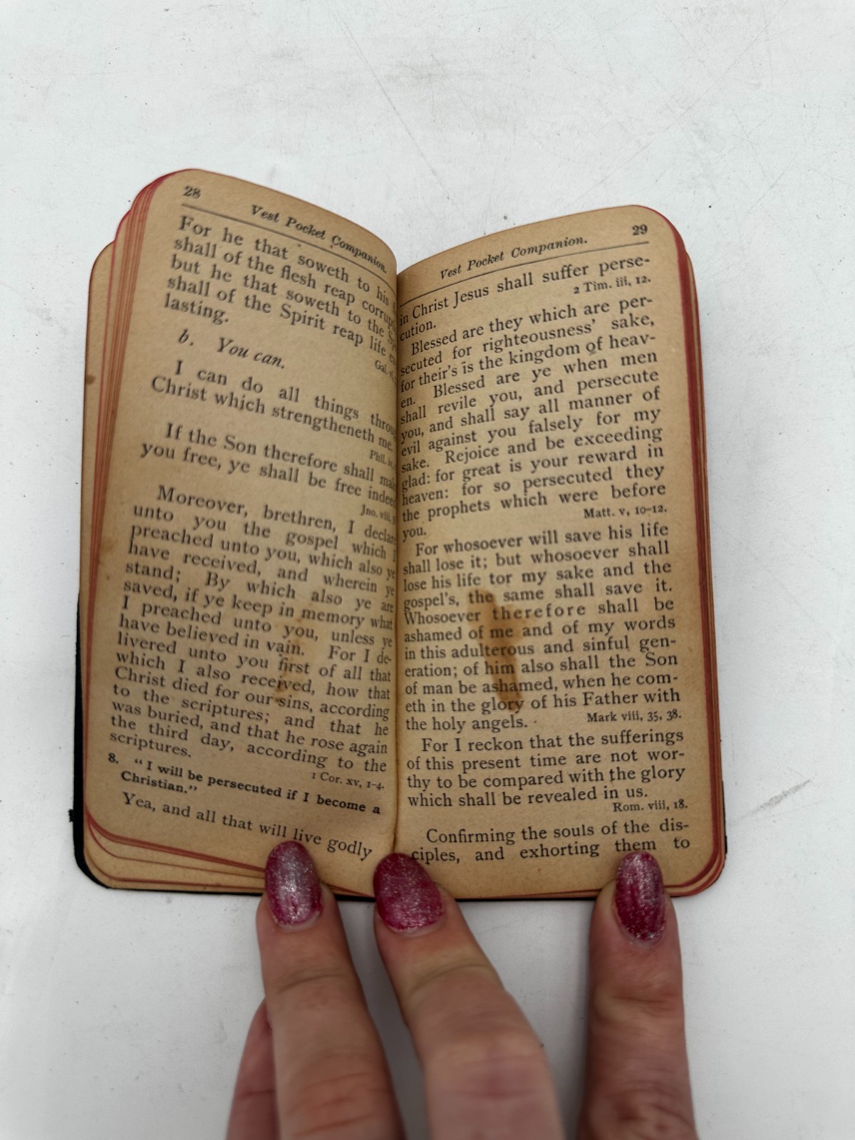 1895 TRUE FIRST EDITION Vest Pocket Companion Christian Workers RA Torrey REVELL
