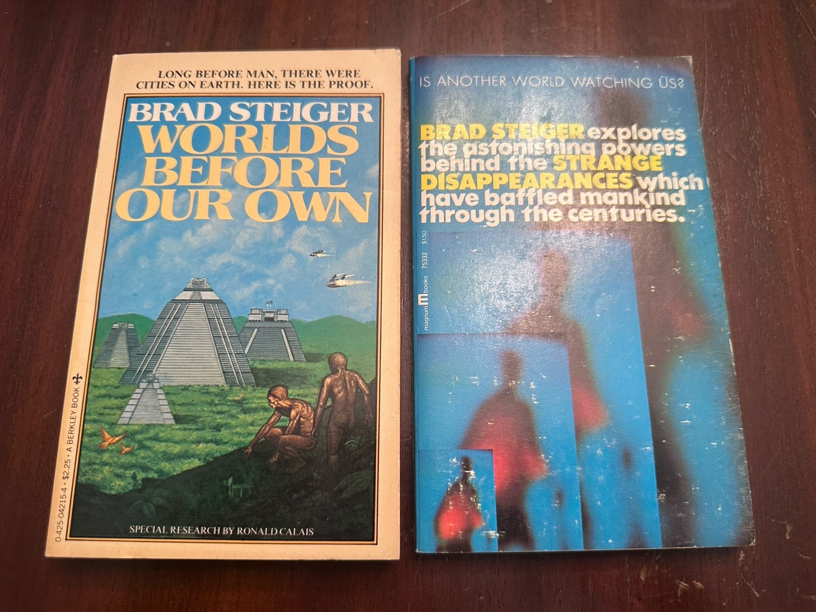 Worlds Before Our Own & Another World Watching Us – Brad Steiger ~ Paperback Lot
