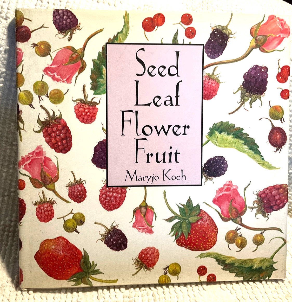 Seed Leaf Flower Fruit by Maryjo Koch, H/C, Nature, Art, Garden, Plants, Summer