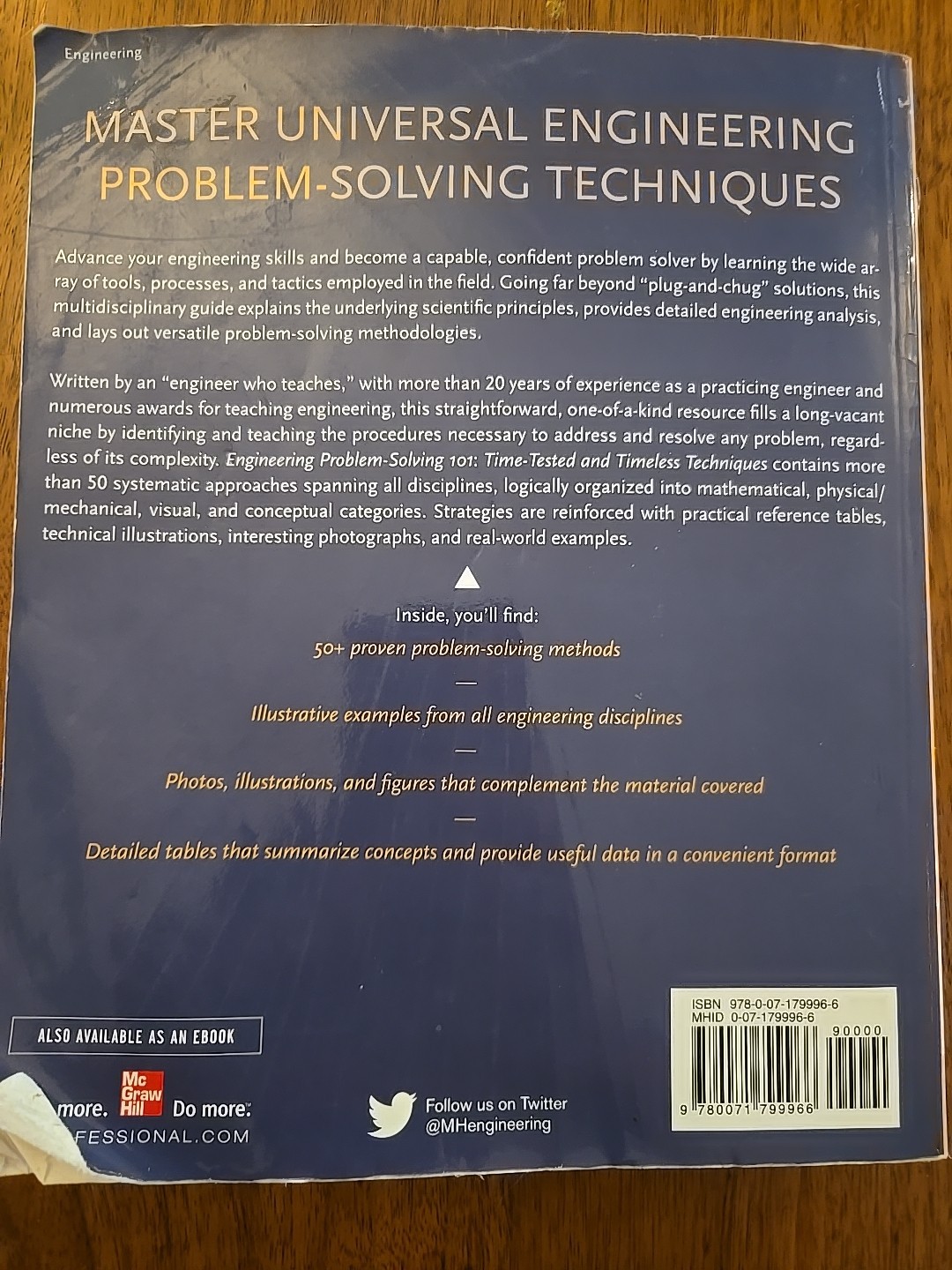 Engineering Problem-Solving 101 ISBN 978-0-07-179996-6