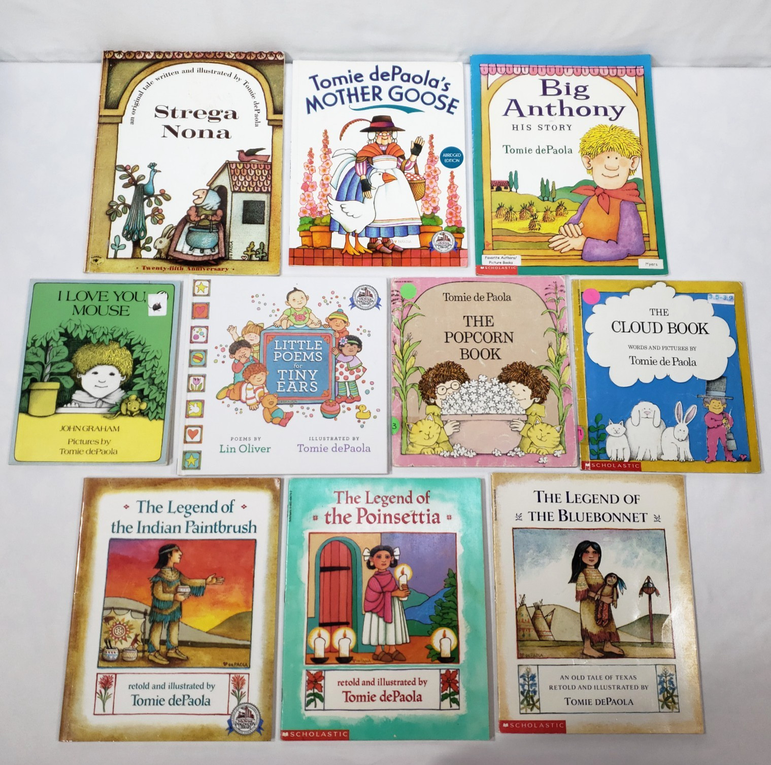Tomie DePaola Picture Books Lot Of 10 Homeschool Classroom Library Teacher Kids