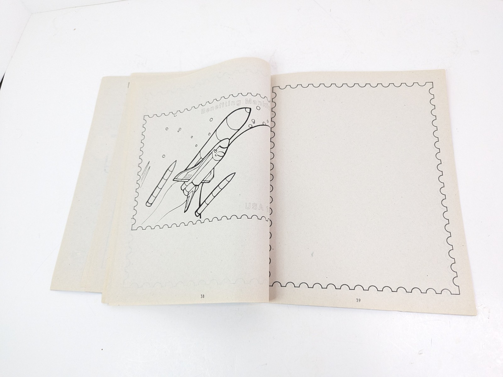 USPS Collectible Coloring Activity Book 2000 Publication #39 Postal Service USA
