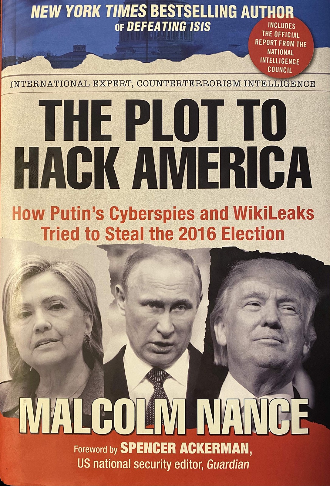 The Plot to Hack America – hardcover Malcolm Nance
