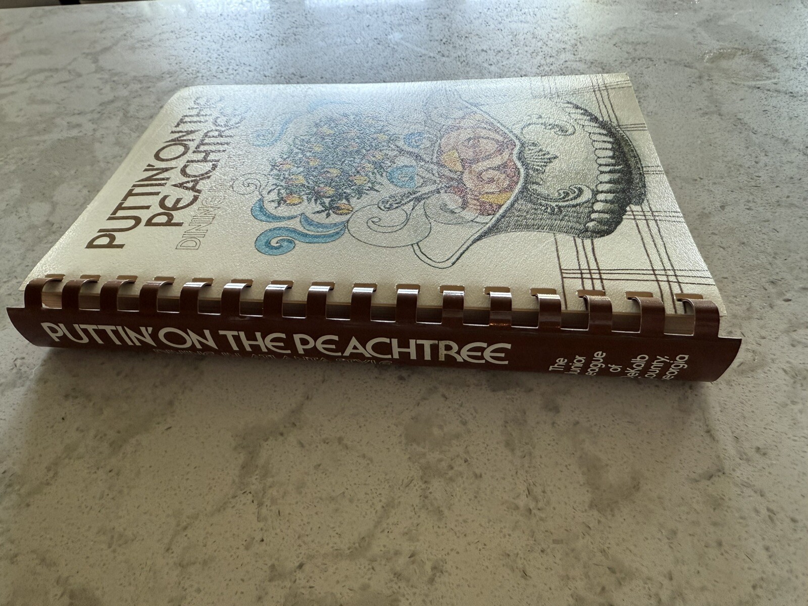 1982 Cookbook “Puttin’ on the Peachtree” ATLANTA RECIPIES Spiral Ringbound VTG