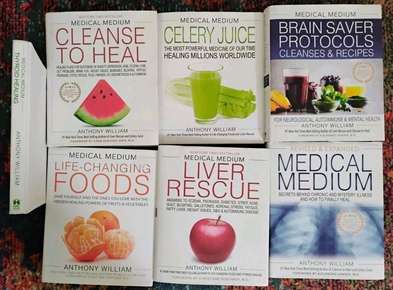 Medical Medium 7 Book Lot by Anthony William (Celery Juice, Liver Rescue, etc)