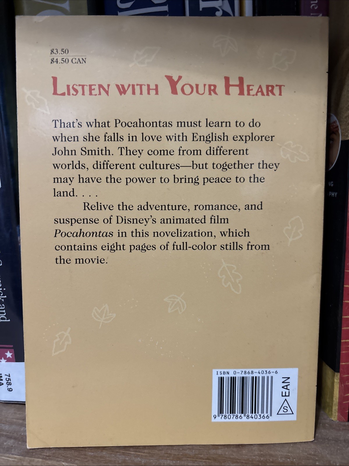 Pocahontas (Junior Novelization) – Paperback By Gina Ingoglia – Vintage 1995