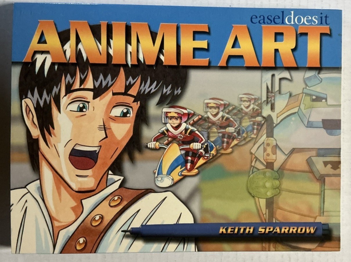 ANIME ART: Easel-Does-It Paperback Keith Sparrow, Drawing Instruction, how-to