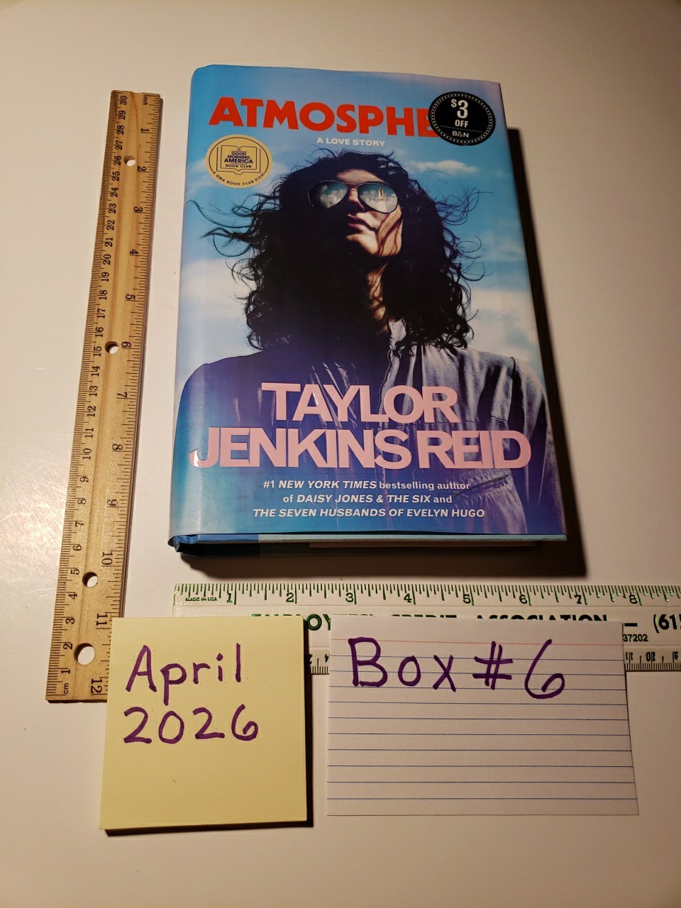 Atmosphere: GMA Book Club A Love Story by Taylor Jenkins Reid 3rd Printing HC