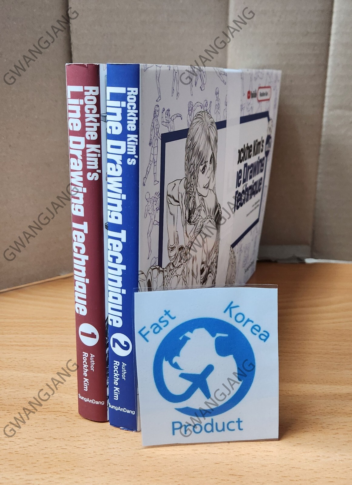 RockHe Kim’s Anatomy Line Drawing Technique Set Books English Ver Art illustrat