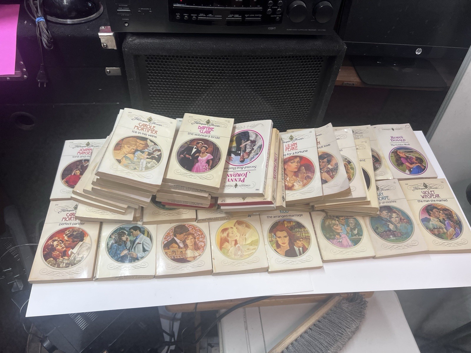 Vintage Harlequin Presents Romance Novel Lot Of 48 Books from the 1970s-1980s