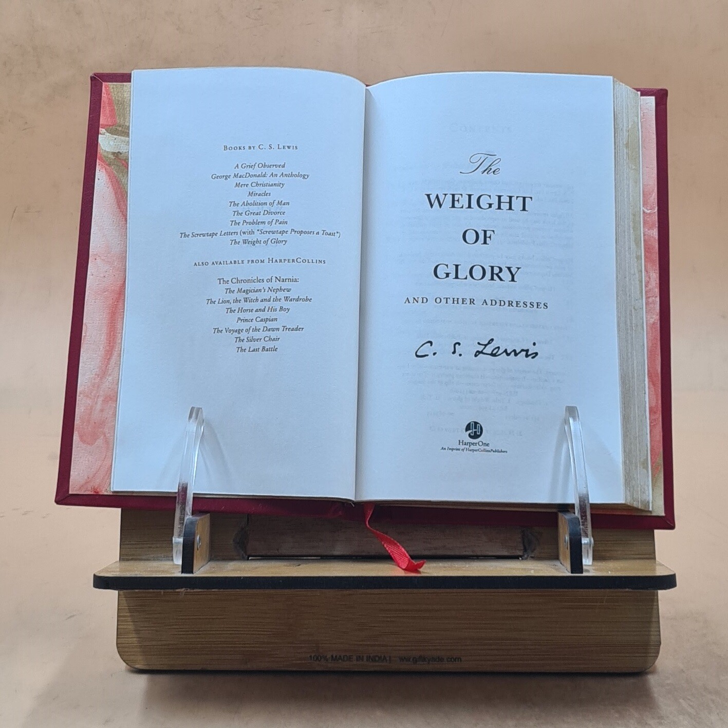 The Weight Of Glory By Lewis, C. S. [Premium Leather Bound]