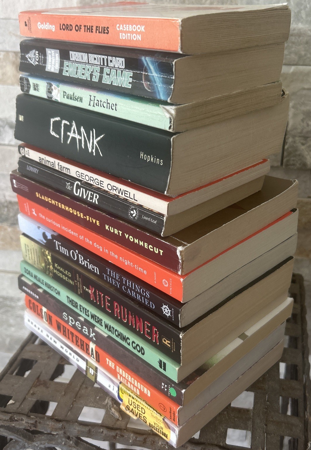 14 BANNED BOOKS Lot YA Challenged Lord Of The Flies Giver Crank Animal Farm