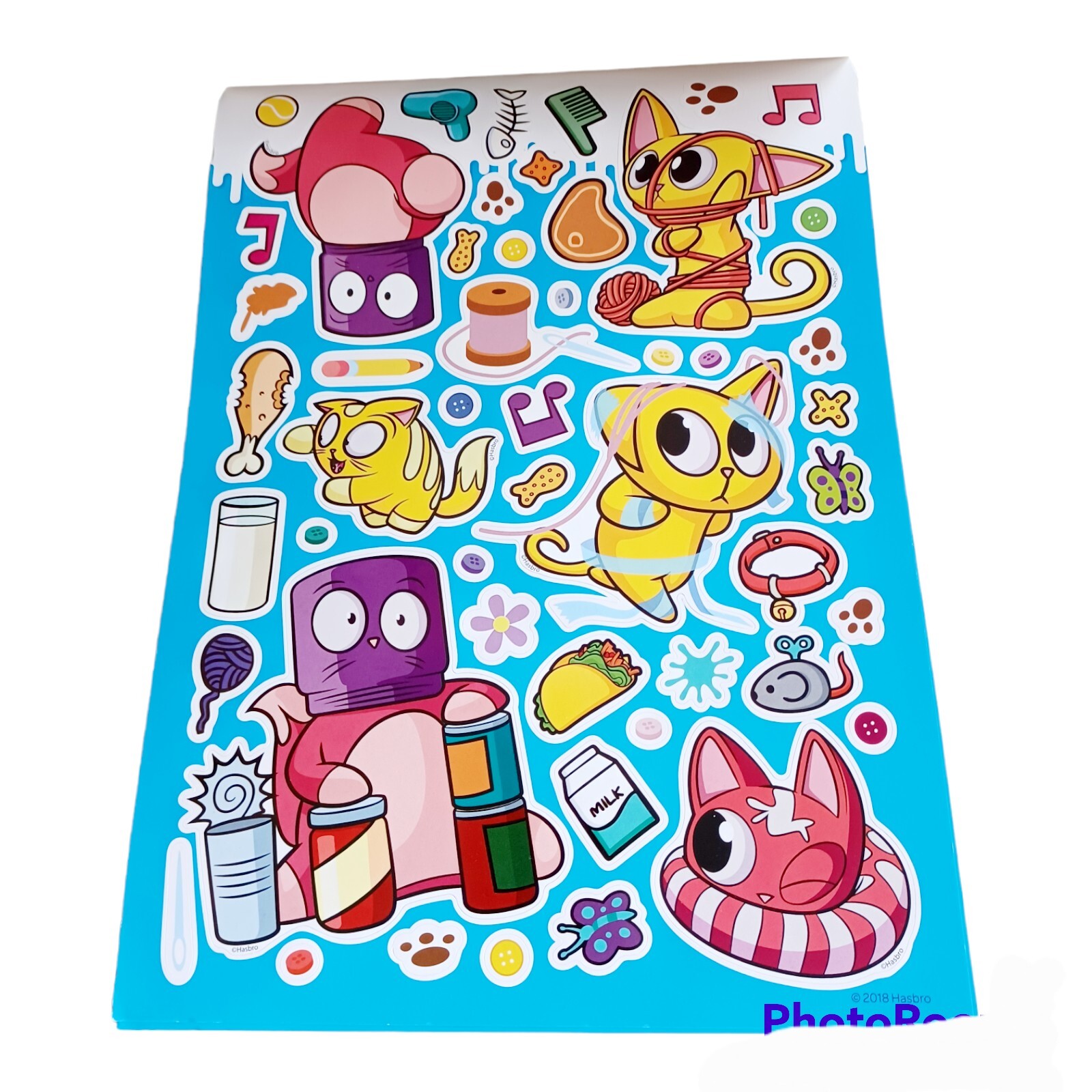 LOST KITTIES Create A Scene Sticker Activity Pad To Color Cat Graphics