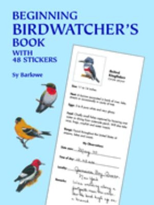 Beginning Birdwatcher’s Book : With 48 Stickers Paperback Sy Barl
