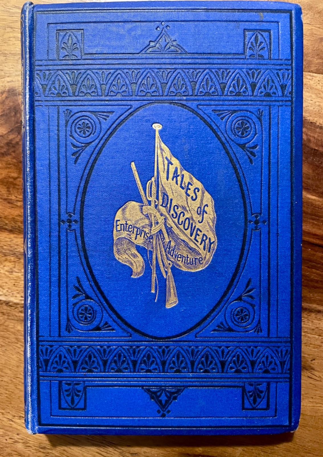 1865 Fine Victorian Cobalt Blue Gilt Decorative Binding AEG Exploration 4 Illust