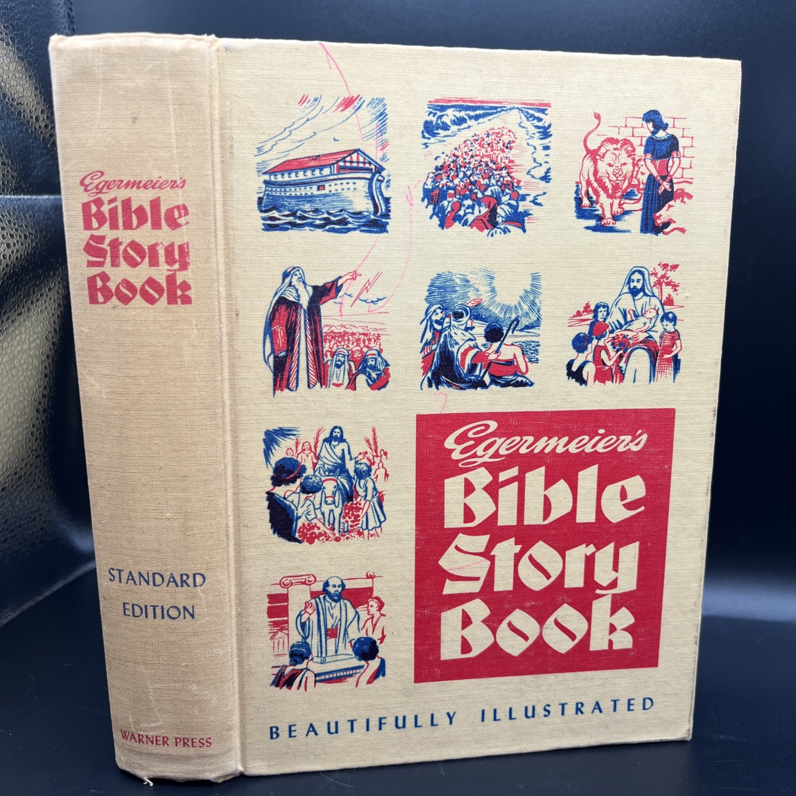 Egermeier’s Bible Story Book 1955 Warner Press Illustrated Vintage