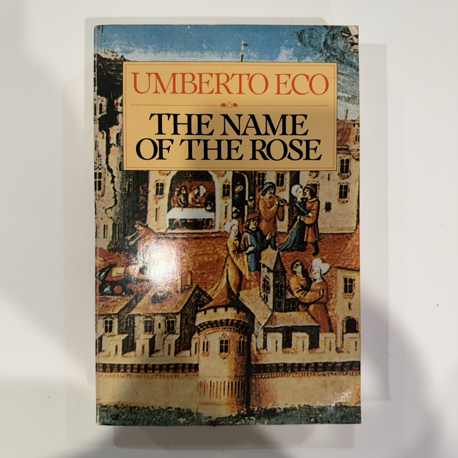 Vintage 1983 The Name of the Rose Umberto Eco 1st US Edition Paperback HBJ