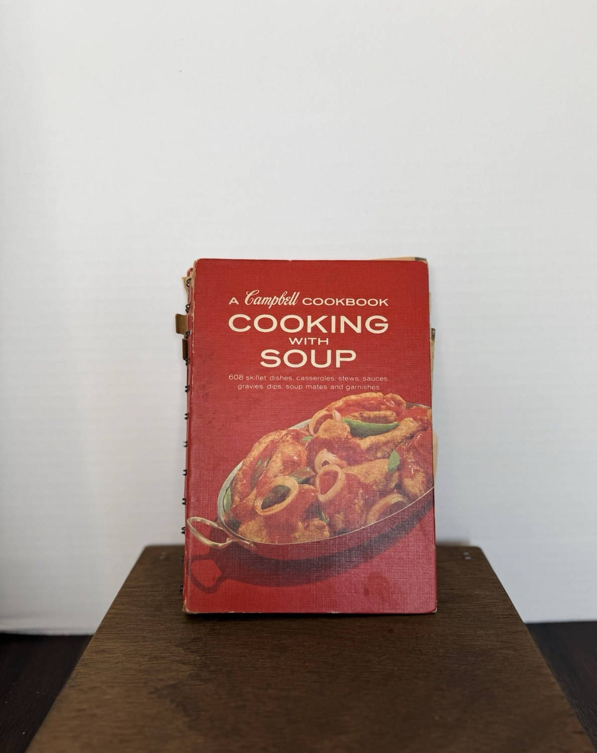 Campbell Cookbook, Cooking with Soup, Spiral Hardcover, Handwritten Recipes