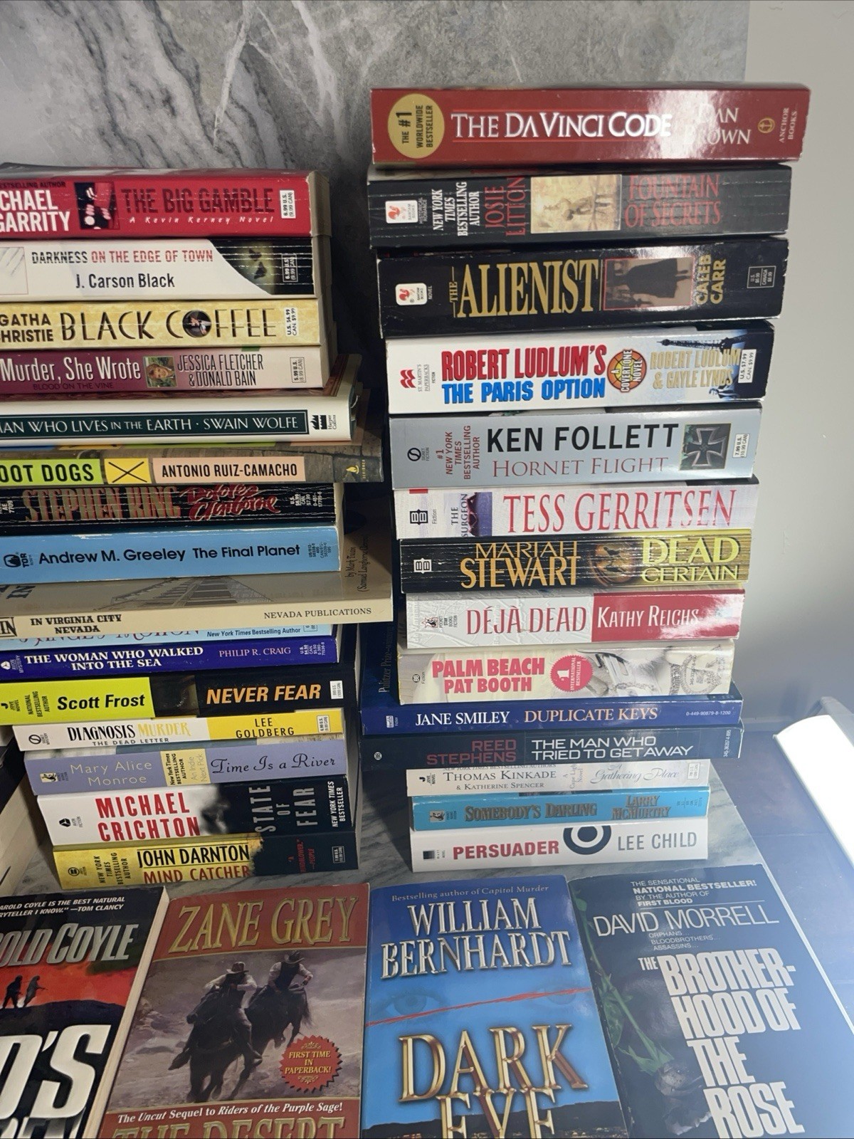 5 Pounds Assorted Fiction Paperback Books Mass Market Various Sub Genres Good