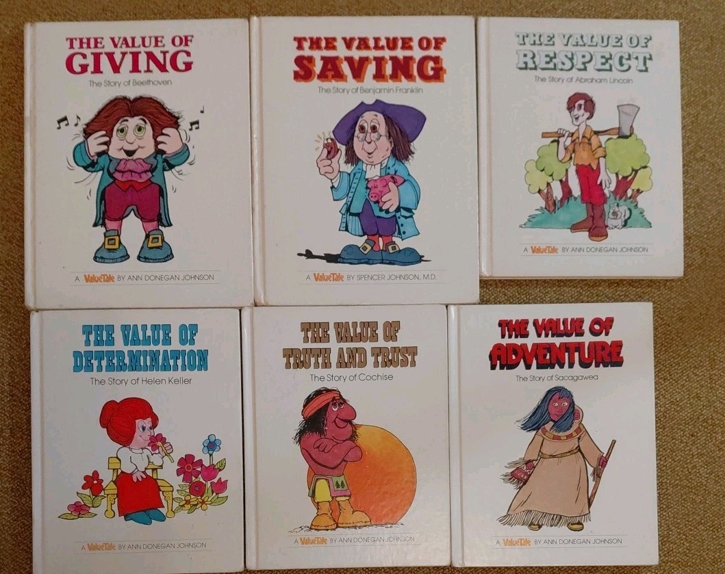 A Value Tale by Ann Johnson Hardback Books Respect Determination Honesty Giving