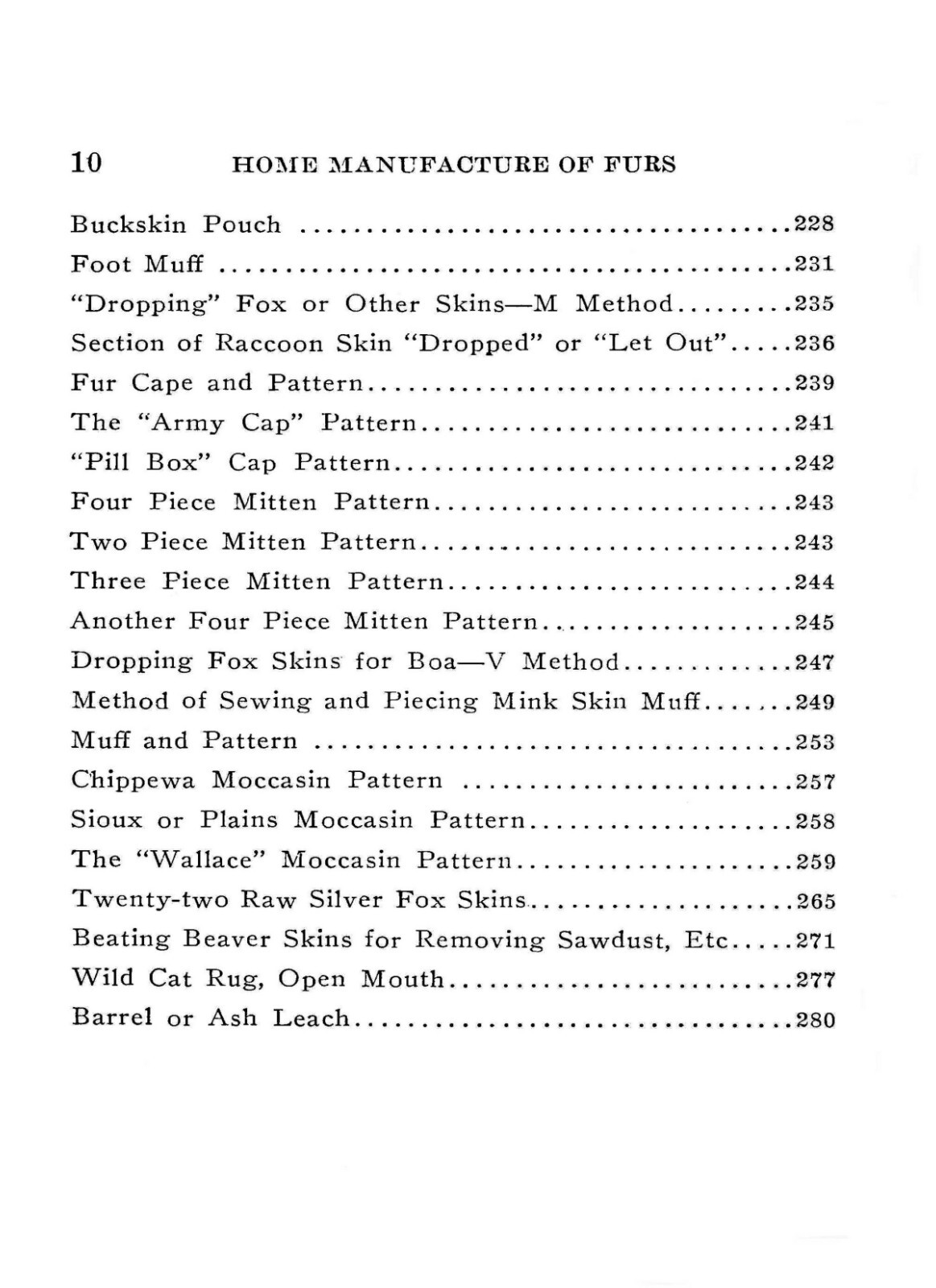 Home Manufacture Of Furs And Skins 1916 (286 Pages)