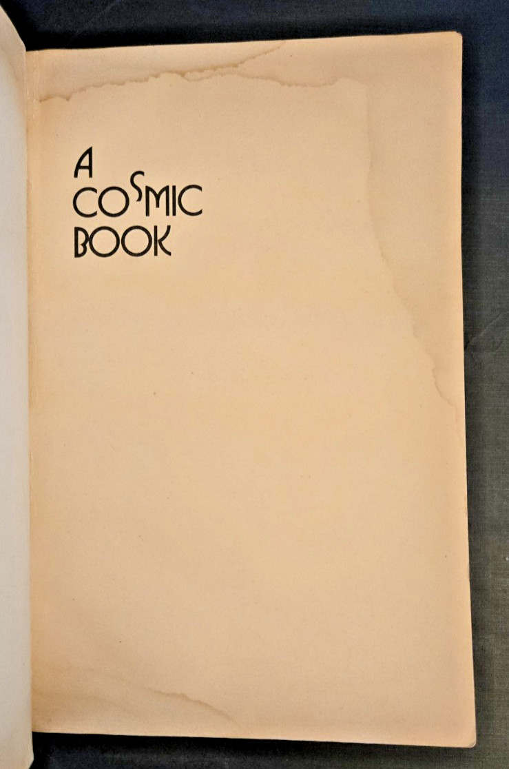 Cosmic Book – Paperback, by Itzhak Bentov – Acceptable – Rare PB 1982