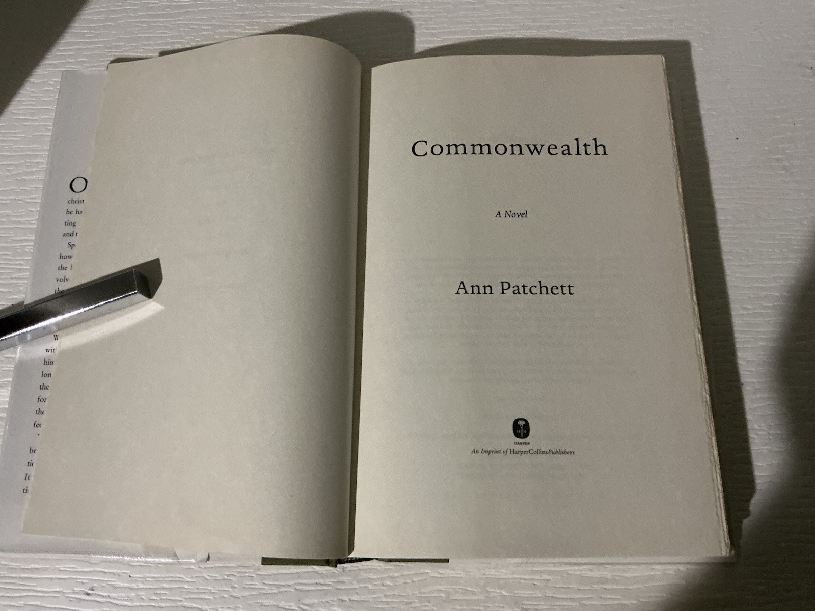 Commonwealth: A Novel By Patchett, Ann ( 2016, Hardcover)