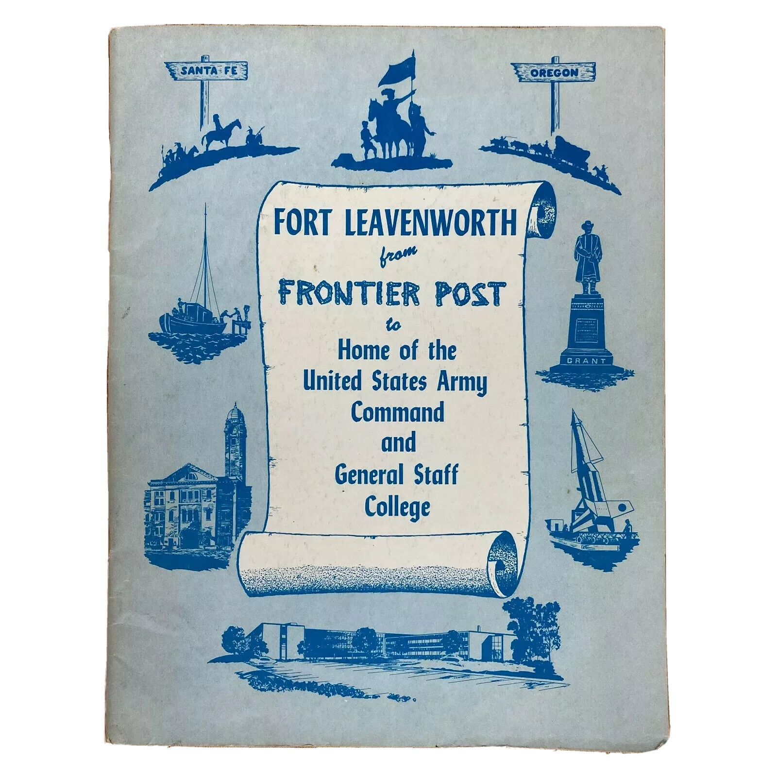 1959 Fort Leavenworth Booklet US Army Command Historic General Staff College VTG