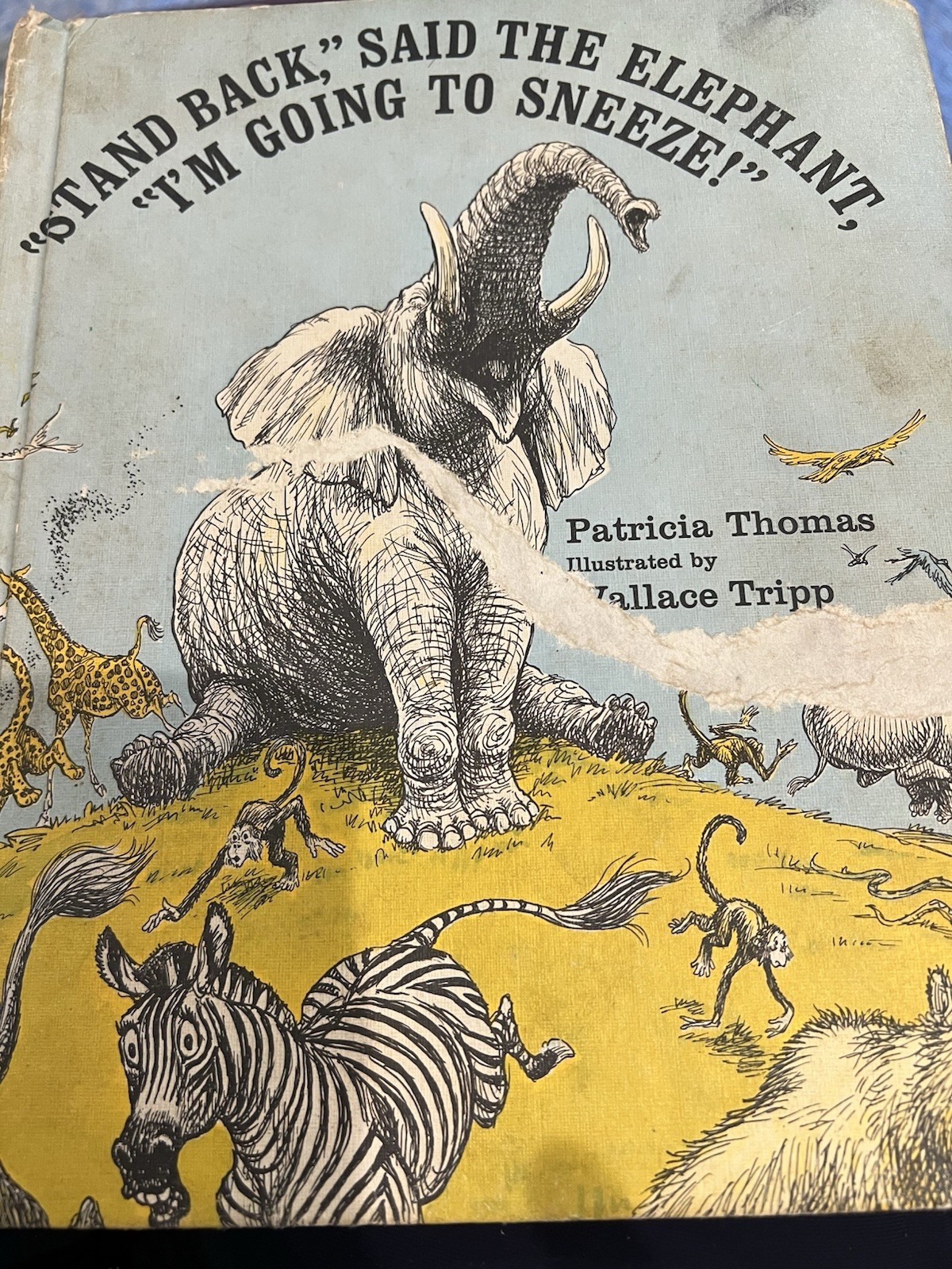 Stand Back Said the Elephant Patricia Thomas Wallace Tripp 1971 Illustrated HC