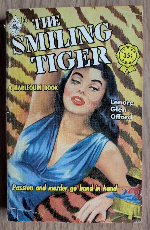 The Smiling Tiger Lenore Glen Offord 1952 1950s Pulp Sleaze Paperback Book GGA