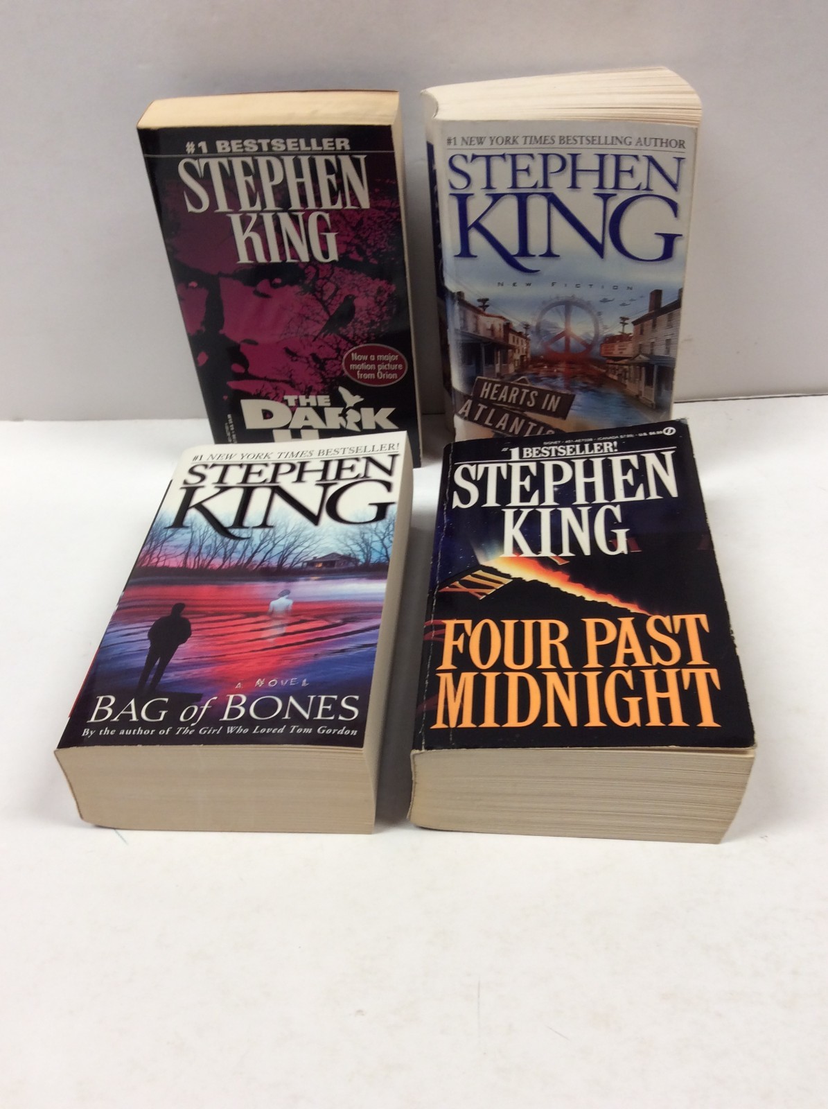STEPHEN KING LOT OF 4 PB (Bag of Bones / The Dark Half /Four Past Midnight +1