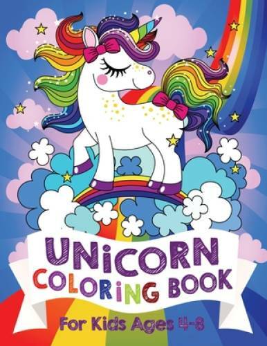 Unicorn Coloring Book: For Kids Ages 4-8 (US Edition) – Paperback – VERY GOOD