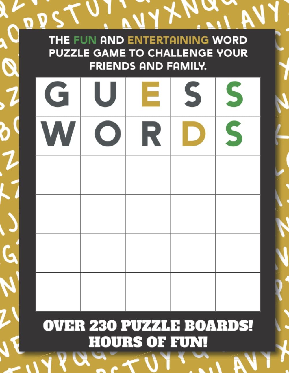 Wordle Game Boards: 120 pages of Wordle boards that lets you play with frien…