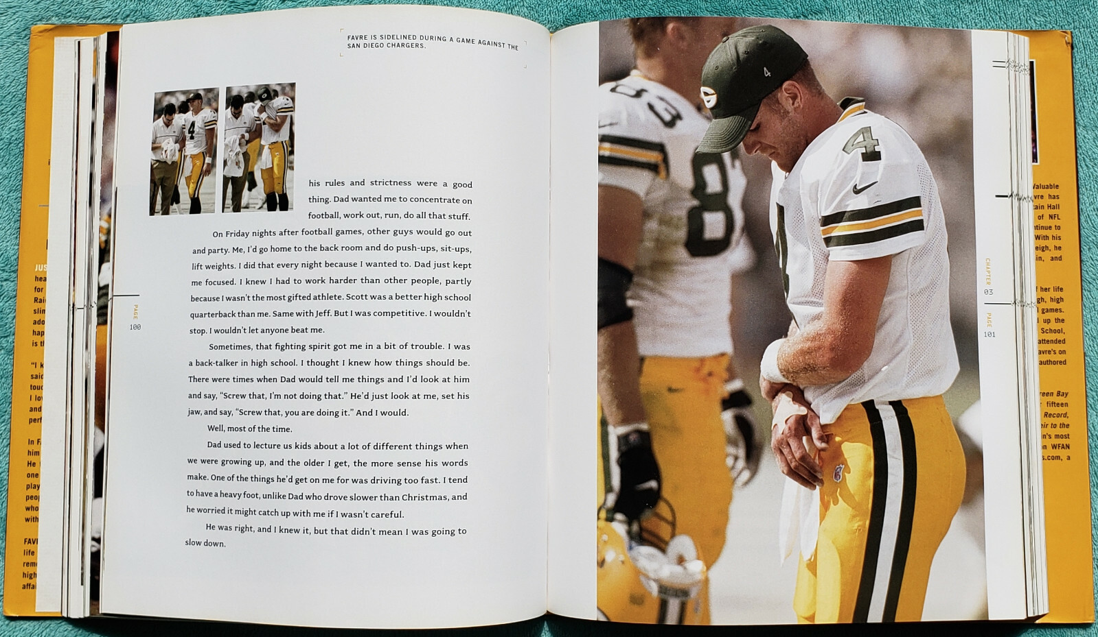 Favre By Brett Favre & Bonita Favre 2004 Hardcover 246 Pages & Bonus DVD