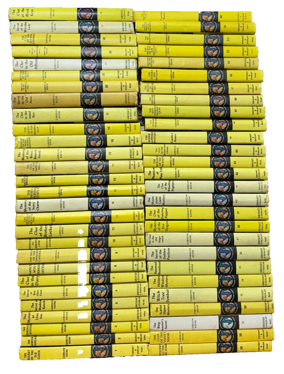 Nancy Drew Complete Series Set 1-56 Matte Hardcover Edition Mystery Lot