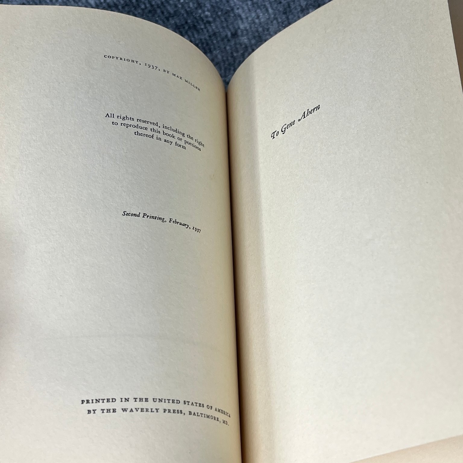 Mexico Around Me Max Miller 1937 Second Printing Illustrated Reynal & Hitchcock