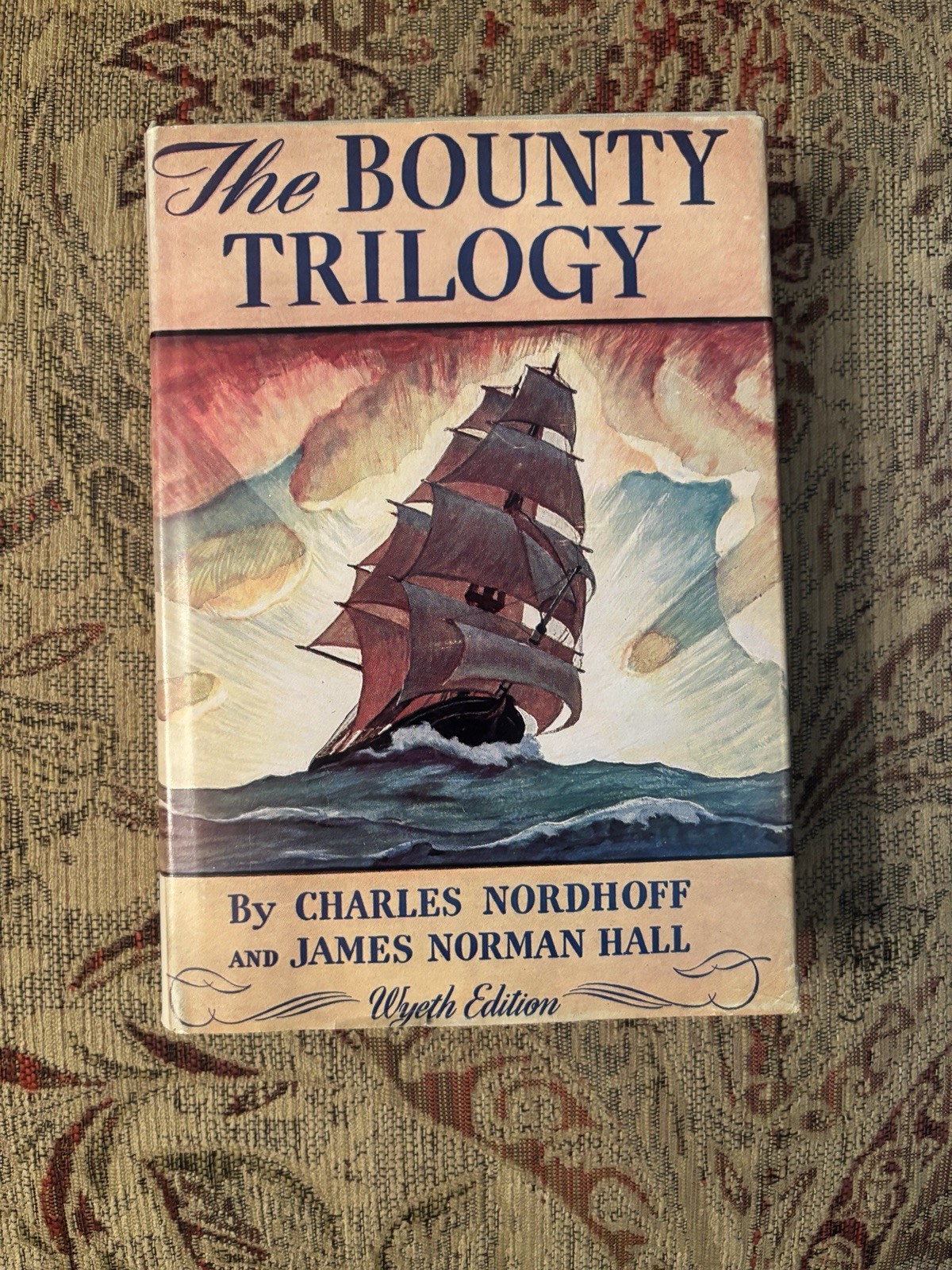 The Bounty Trilogy Charles Nordhoff James Norman Hall 1951 Wyeth Edition DJ