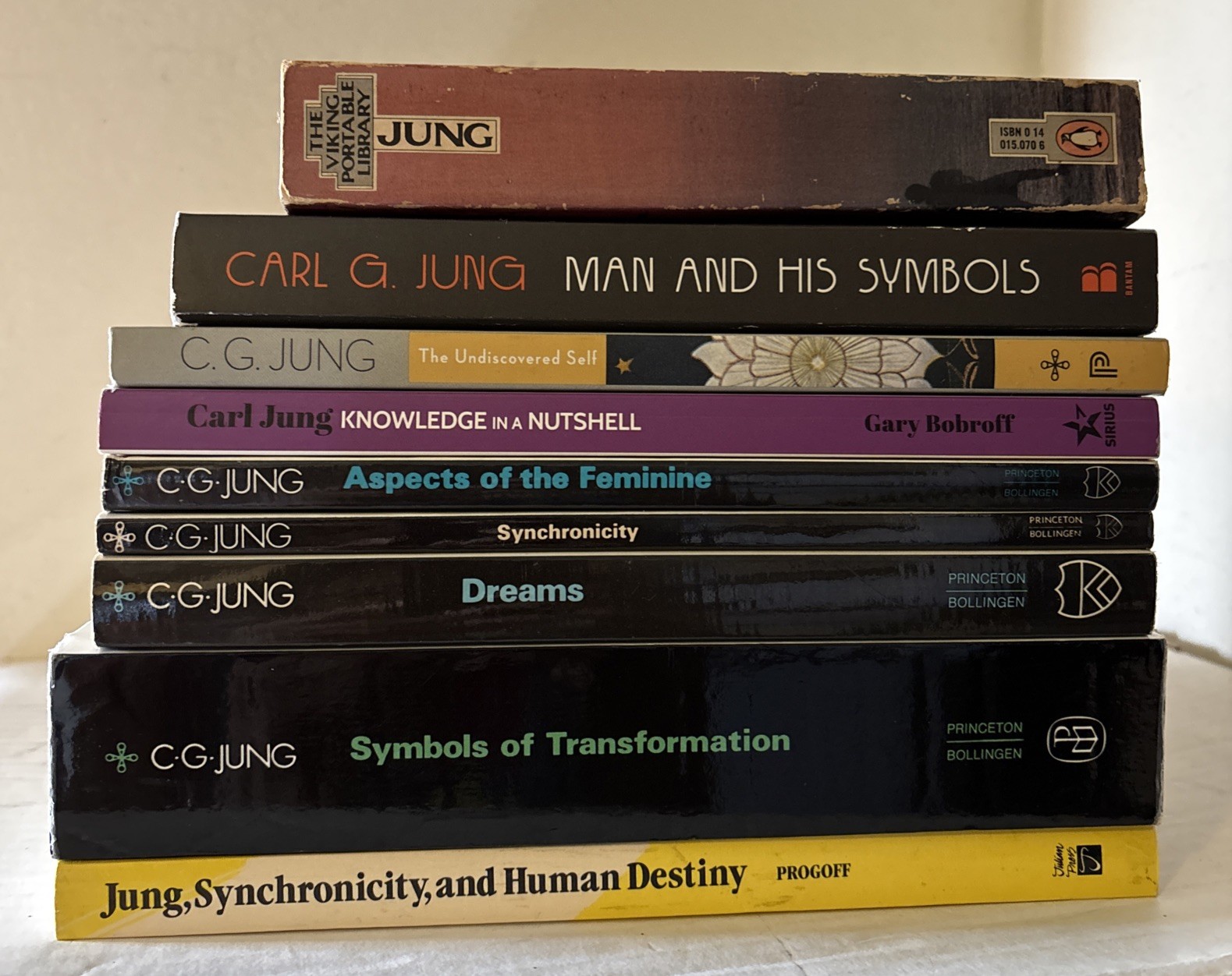 C. G. Jung – Lot of 9 Paperback books: Man & His Symbols, Aspects Of, Dreams