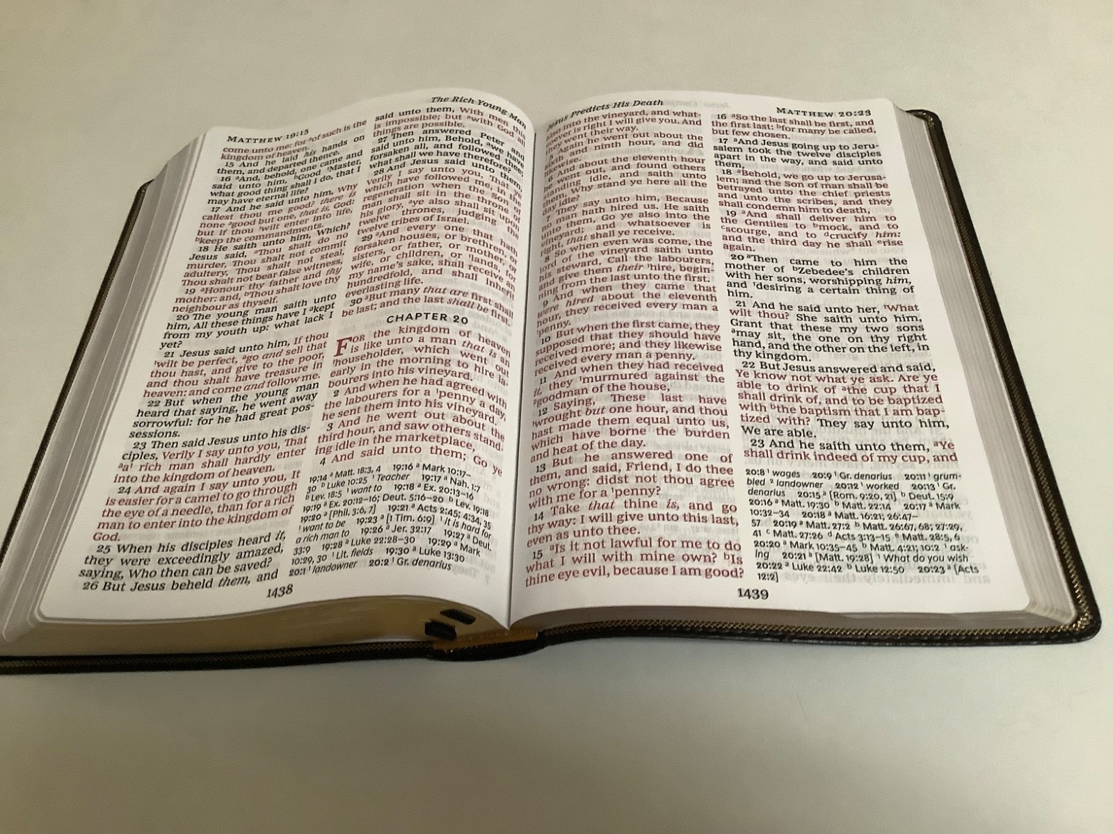 Brand New KJV Super Giant Print Bible, black leathersoft floral, 16 point Font