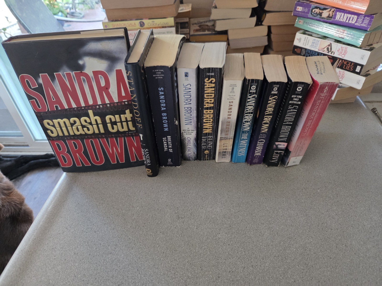 Lot of 10 Sandra Brown Romantic Suspense Mass Market Paperback & Hardcove Books