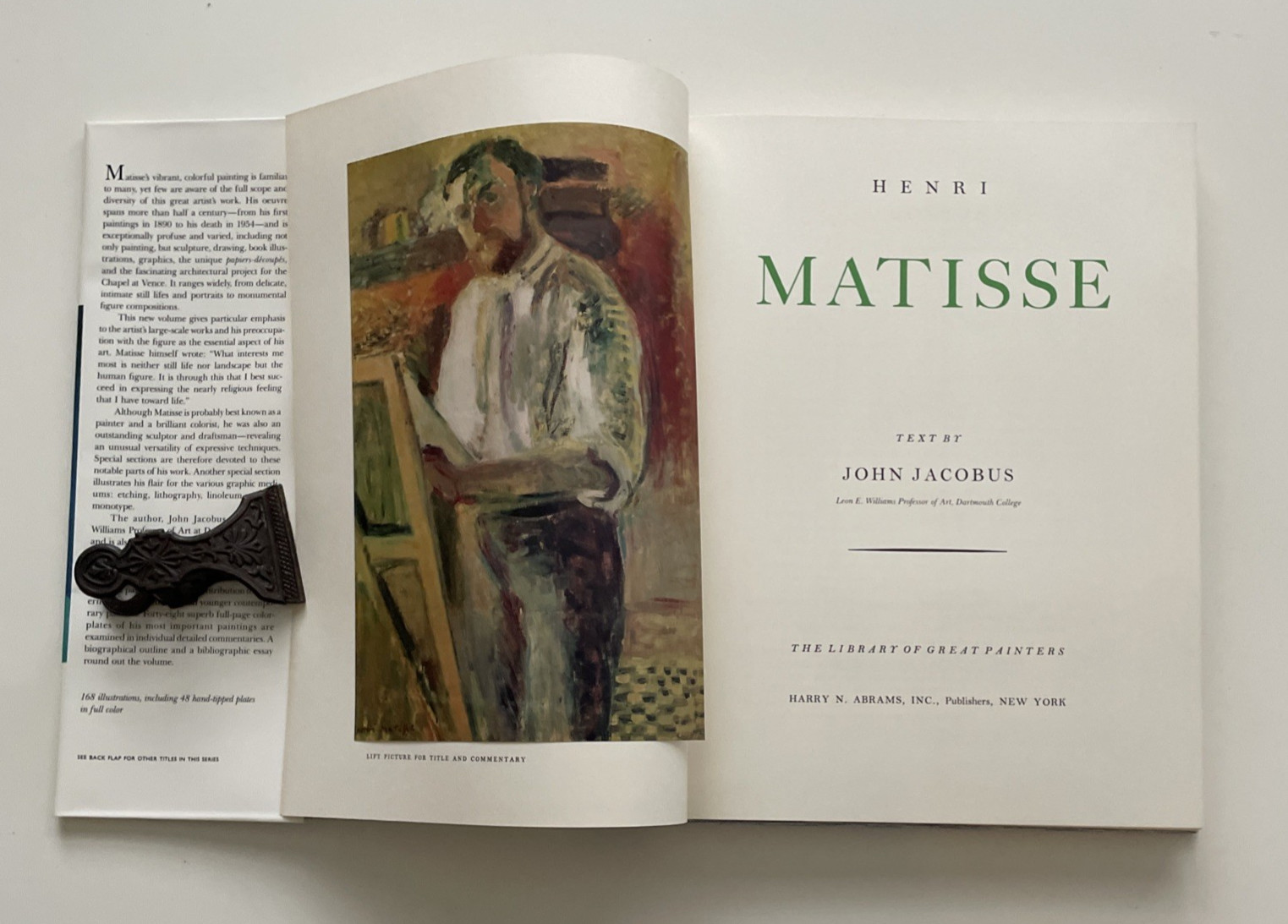 Henri Matisse John Jacobus Harry N Abrams 1973 1st Ed 48 Tipped-In Color Plates