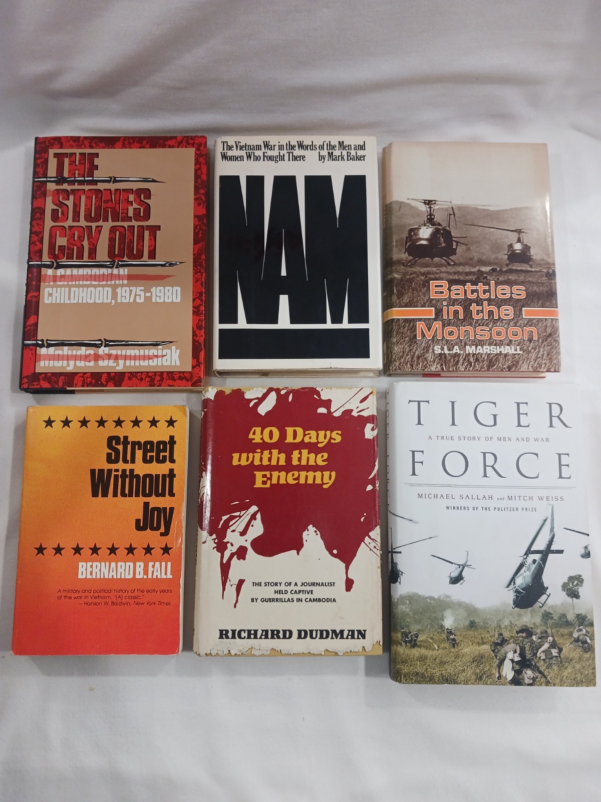 Vietnam War Books HC TPB Book Lot NONFICTION Military History Combat Photography