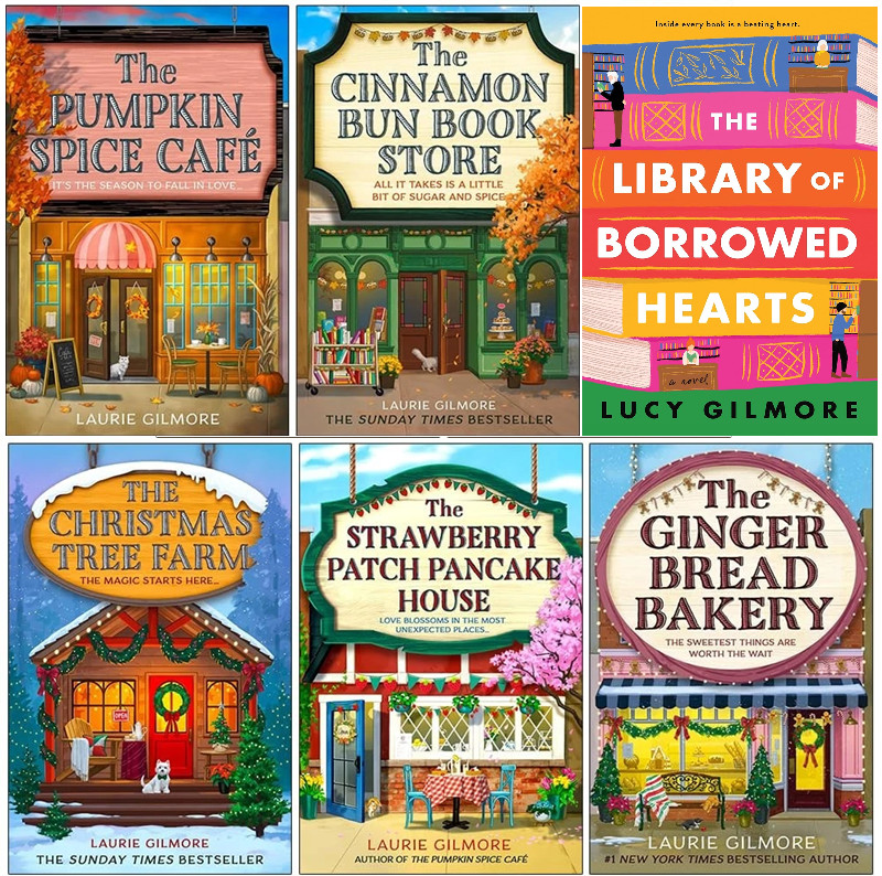 Laurie Gilmore 6 book set The Dream Harbor Series Pumpkin spice , Cinamon,