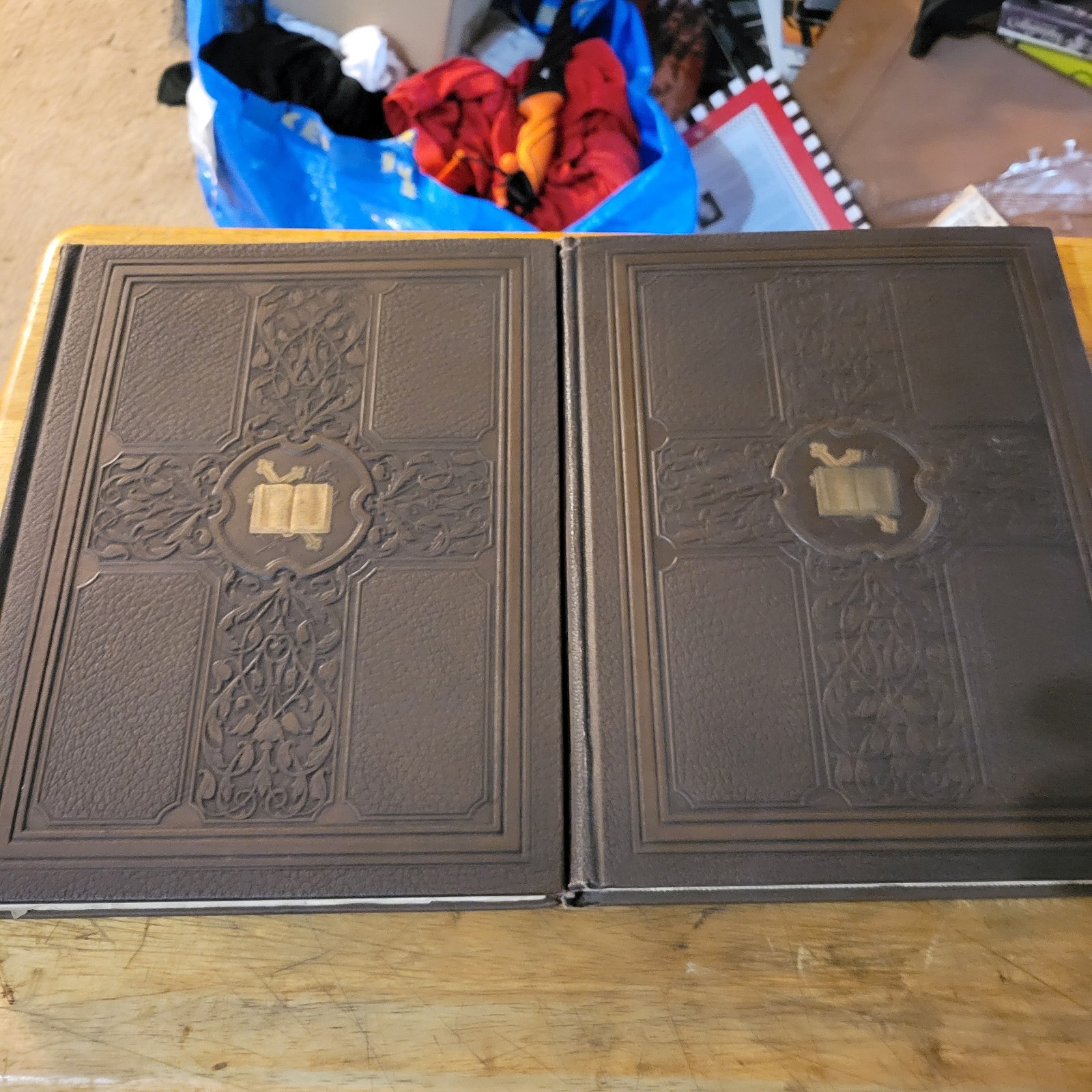Antique Our Faith and the Facts by CF Donovan MA Leatherbound Hardcover Vol. 1 2