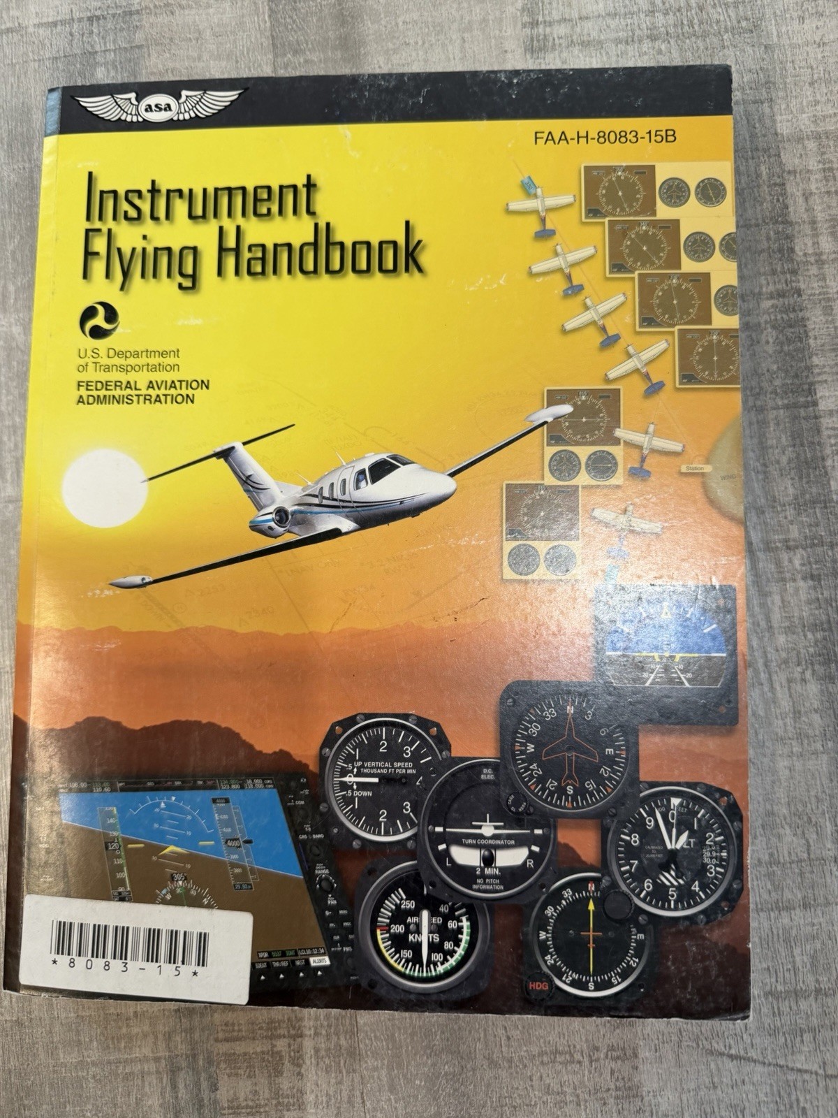 ASA Instrument Flying Handbook FAA-H-8083-15B 2013 Pilot IFR Training Manual PB